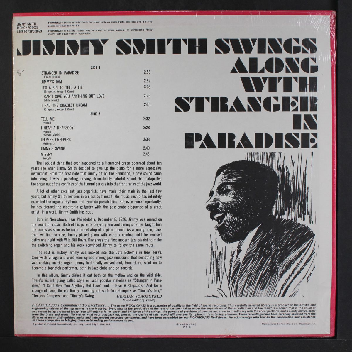 swings along with stranger in paradise by JIMMY SMITH