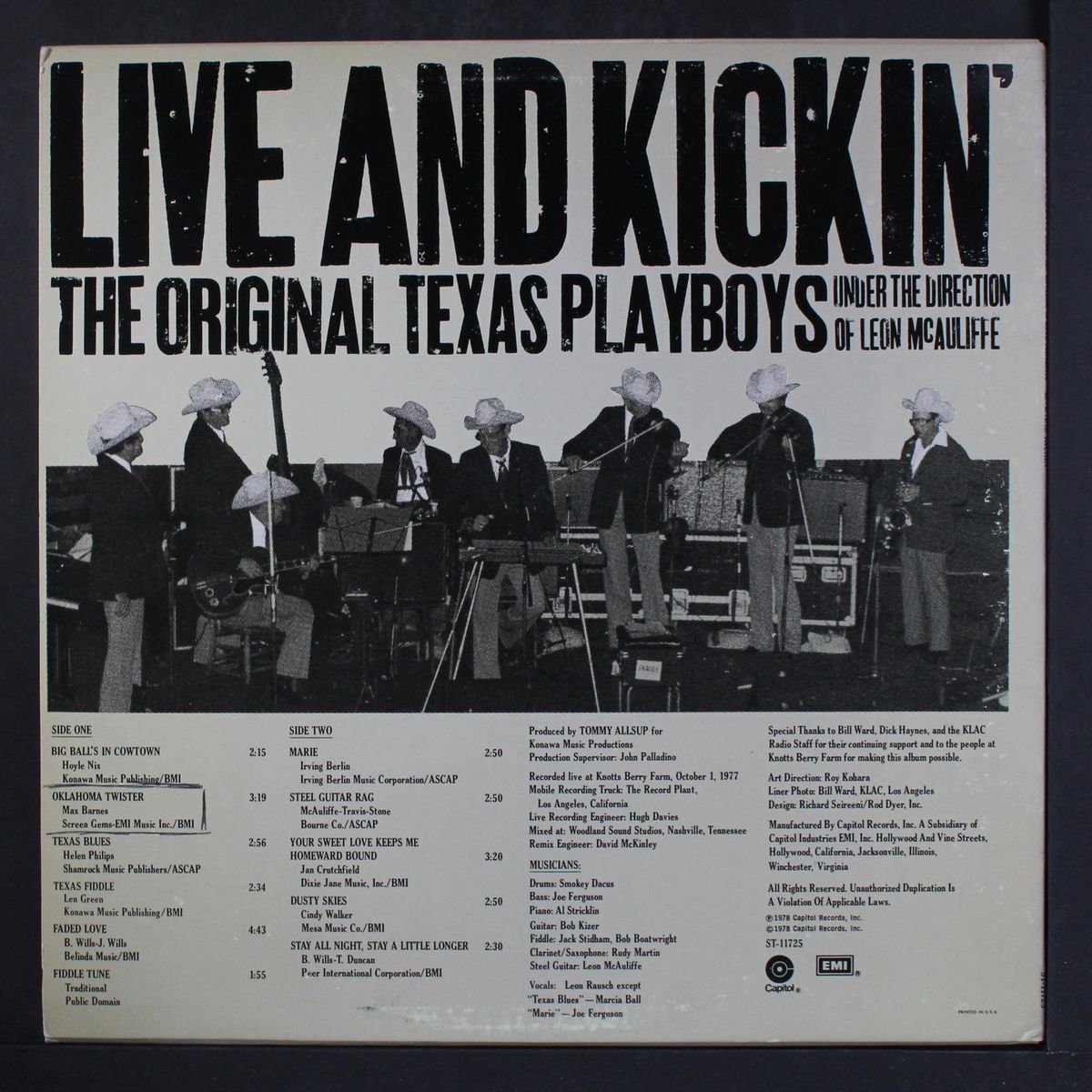 live & kickin' by ORIGINAL TEXAS PLAYBOYS
