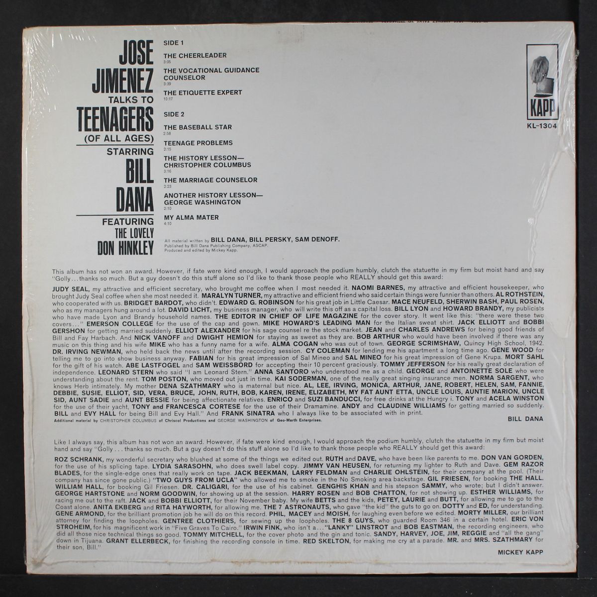 talks to teenagers of all ages by JOSE JIMENEZ