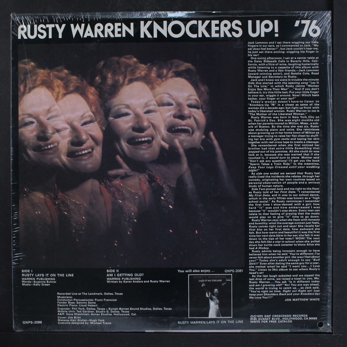 knockers up '76 by RUSTY WARREN