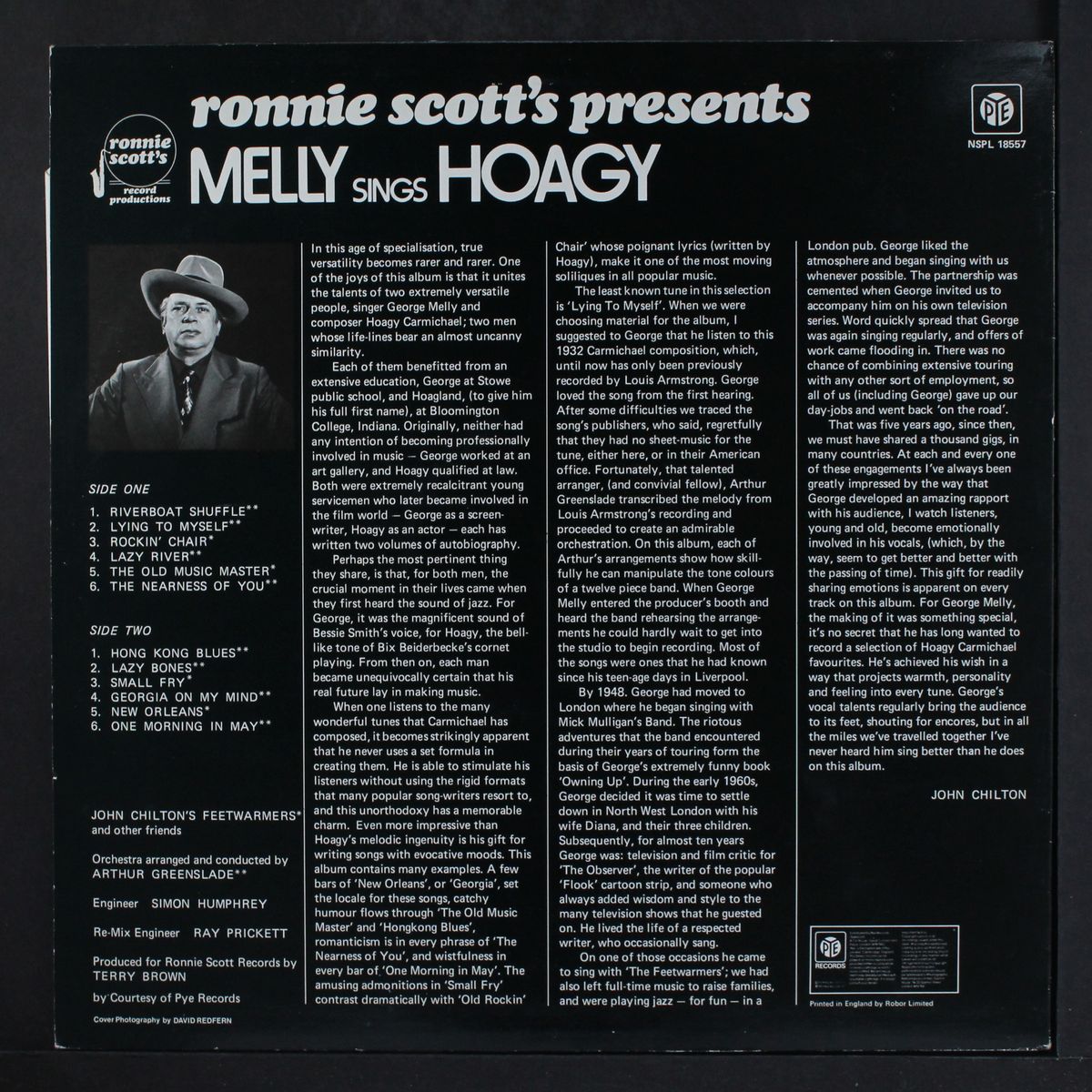 melly sings hoagy by GEORGE MELLY
