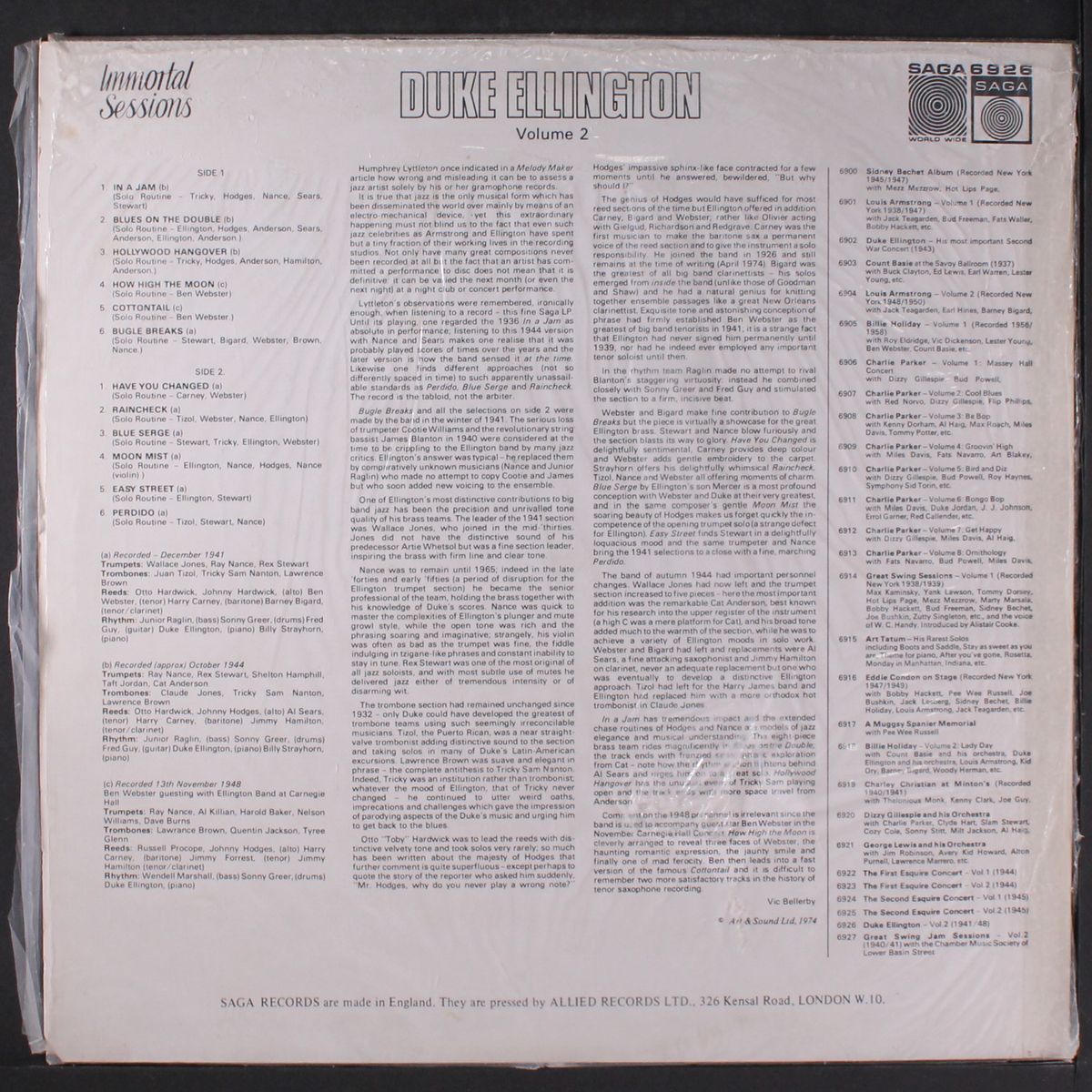 volume 2 by DUKE ELLINGTON