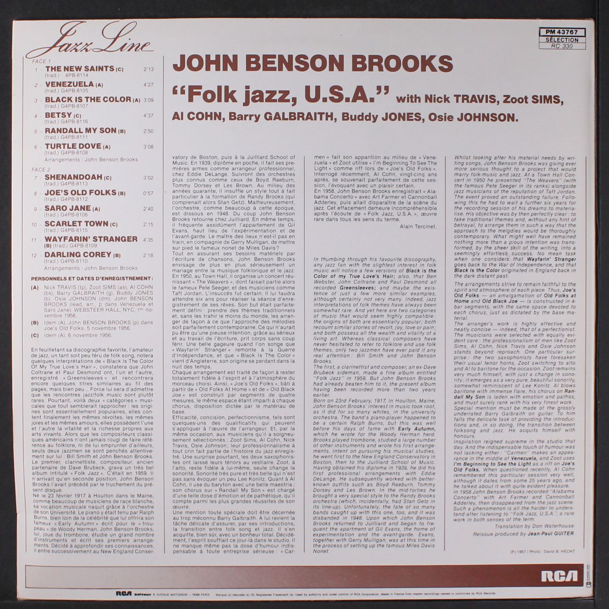 folk jazz, u.s.a. by JOHN BENSON BROOKS
