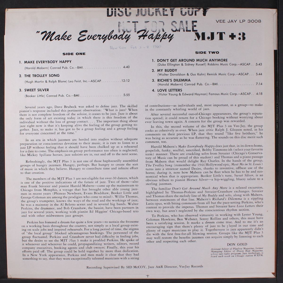 make everybody happy by MJT + 3