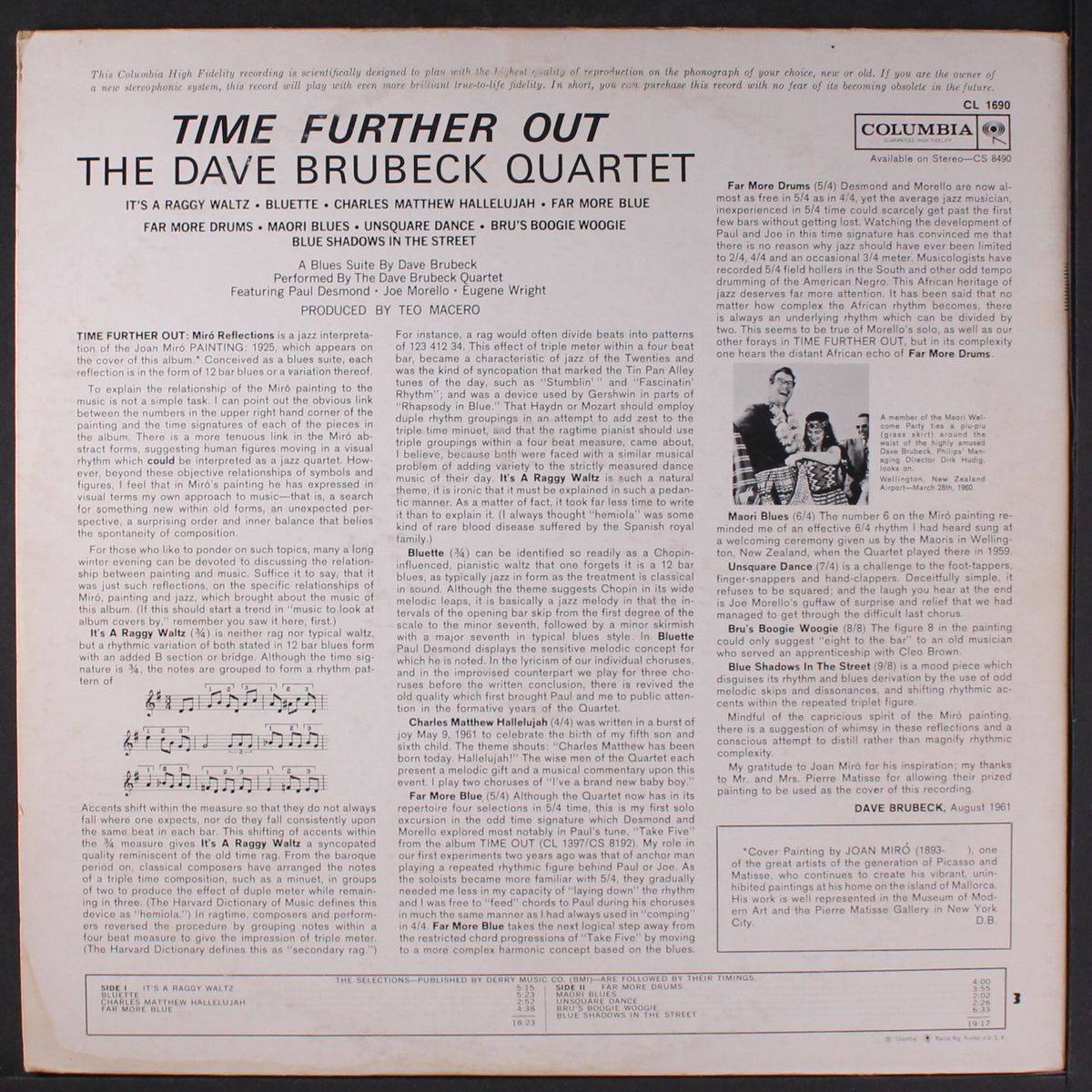 time further out by DAVE BRUBECK