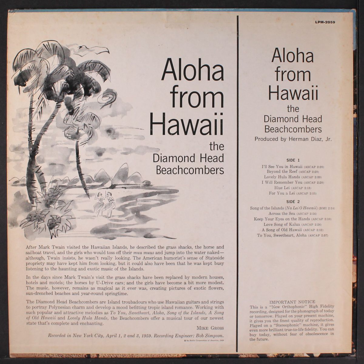 aloha from hawaii by DIAMOND HEAD BEACHCOMBERS