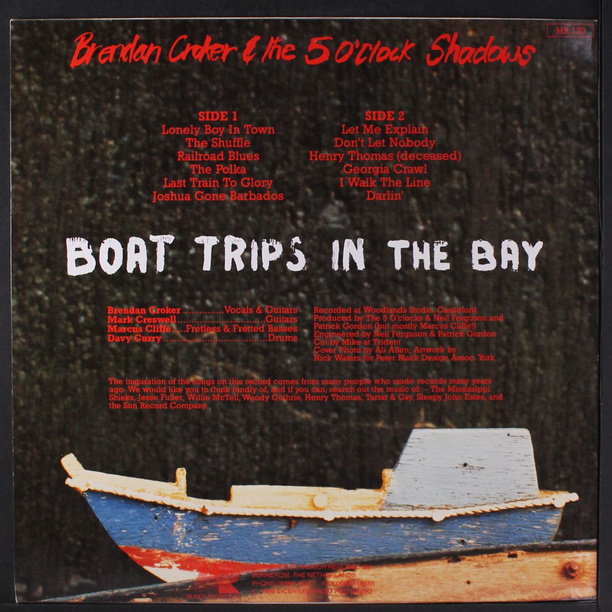 boat trips in the bay by BRENDAN CROKER & 5 O'CLOCK SHADOWS