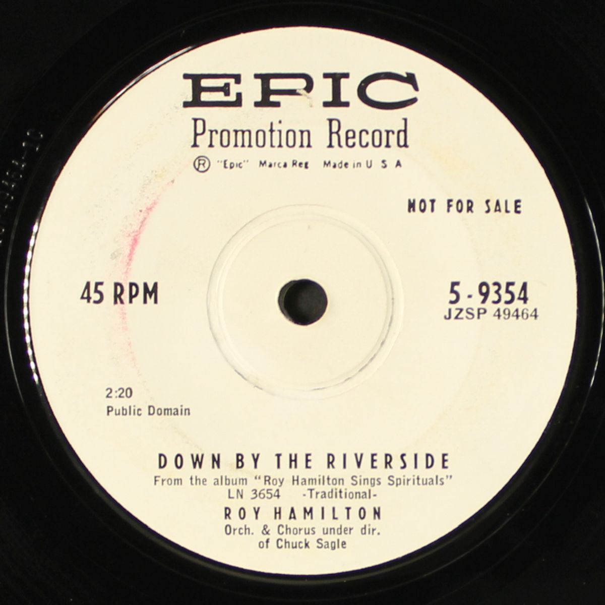 the ten commandments / down by the riverside by ROY HAMILTON