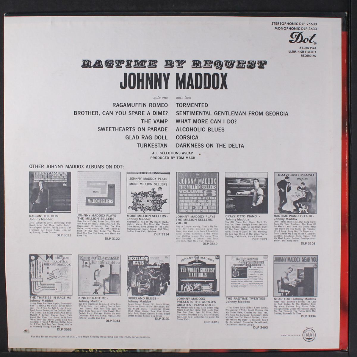 ragtime-by request by JOHNNY MADDOX