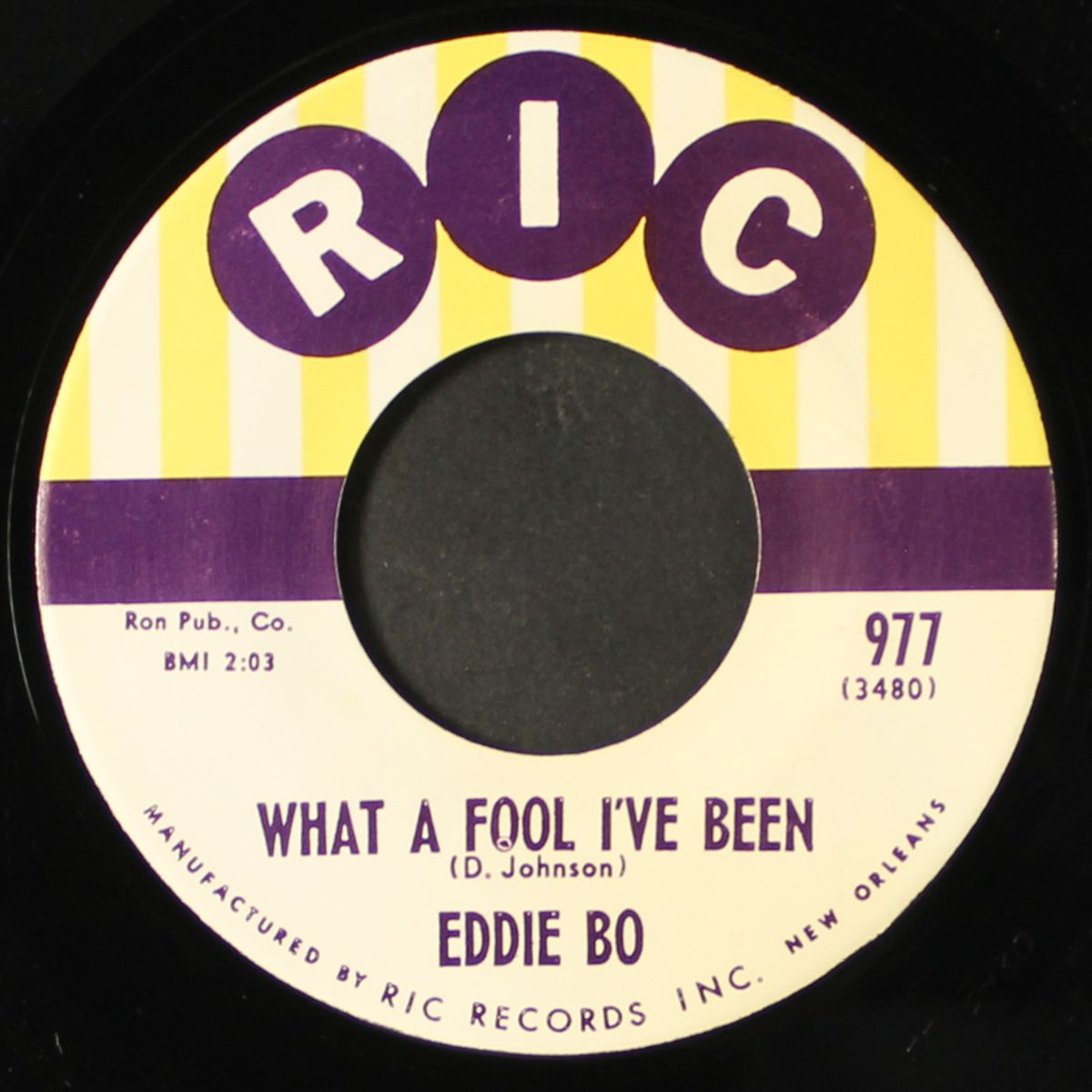 it must be love / what a fool i've been by EDDIE BO