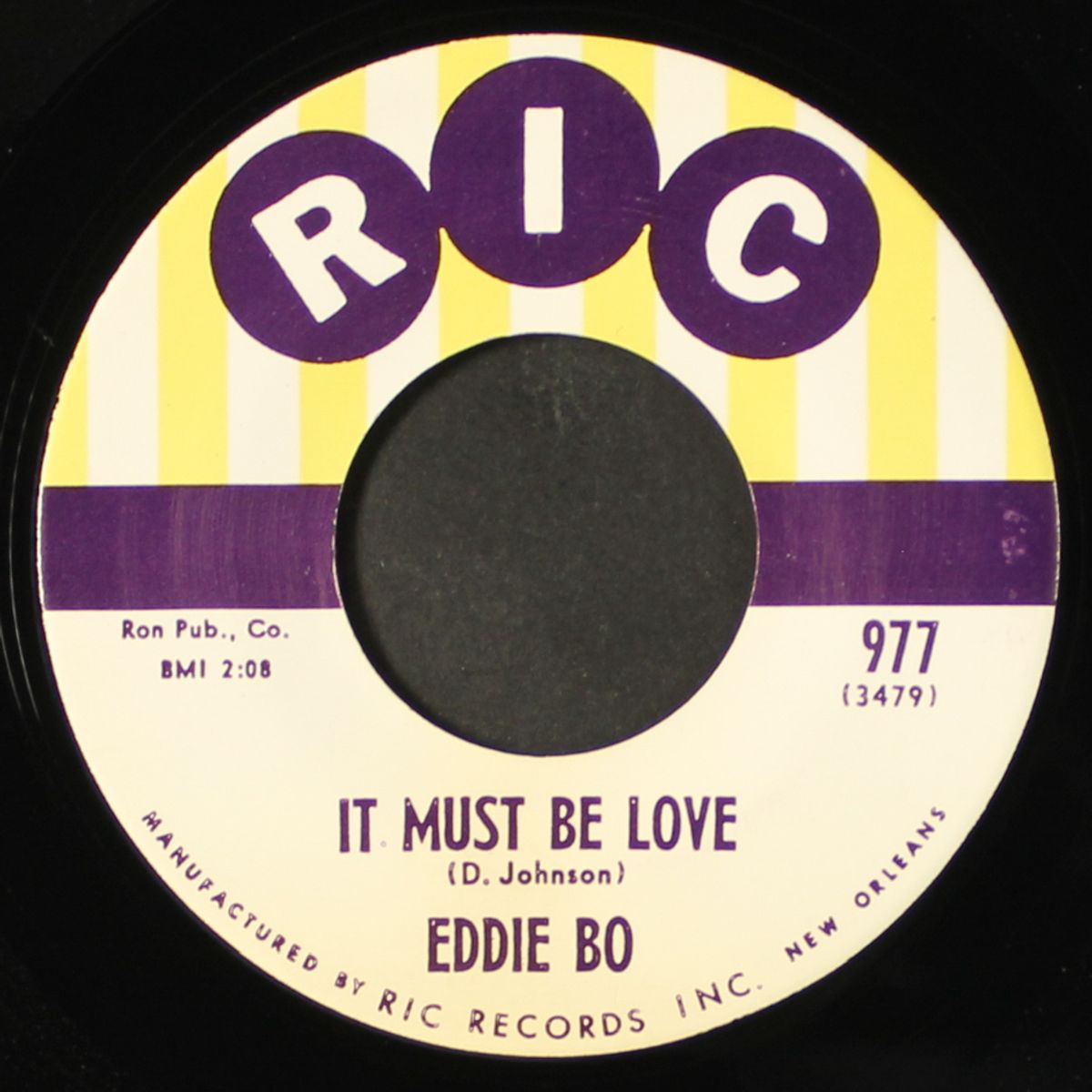 it must be love / what a fool i've been by EDDIE BO