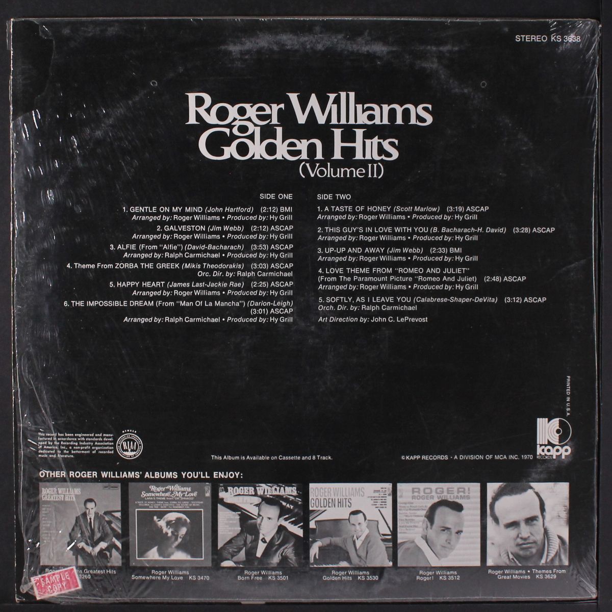 golden hits vol. 2 by ROGER WILLIAMS