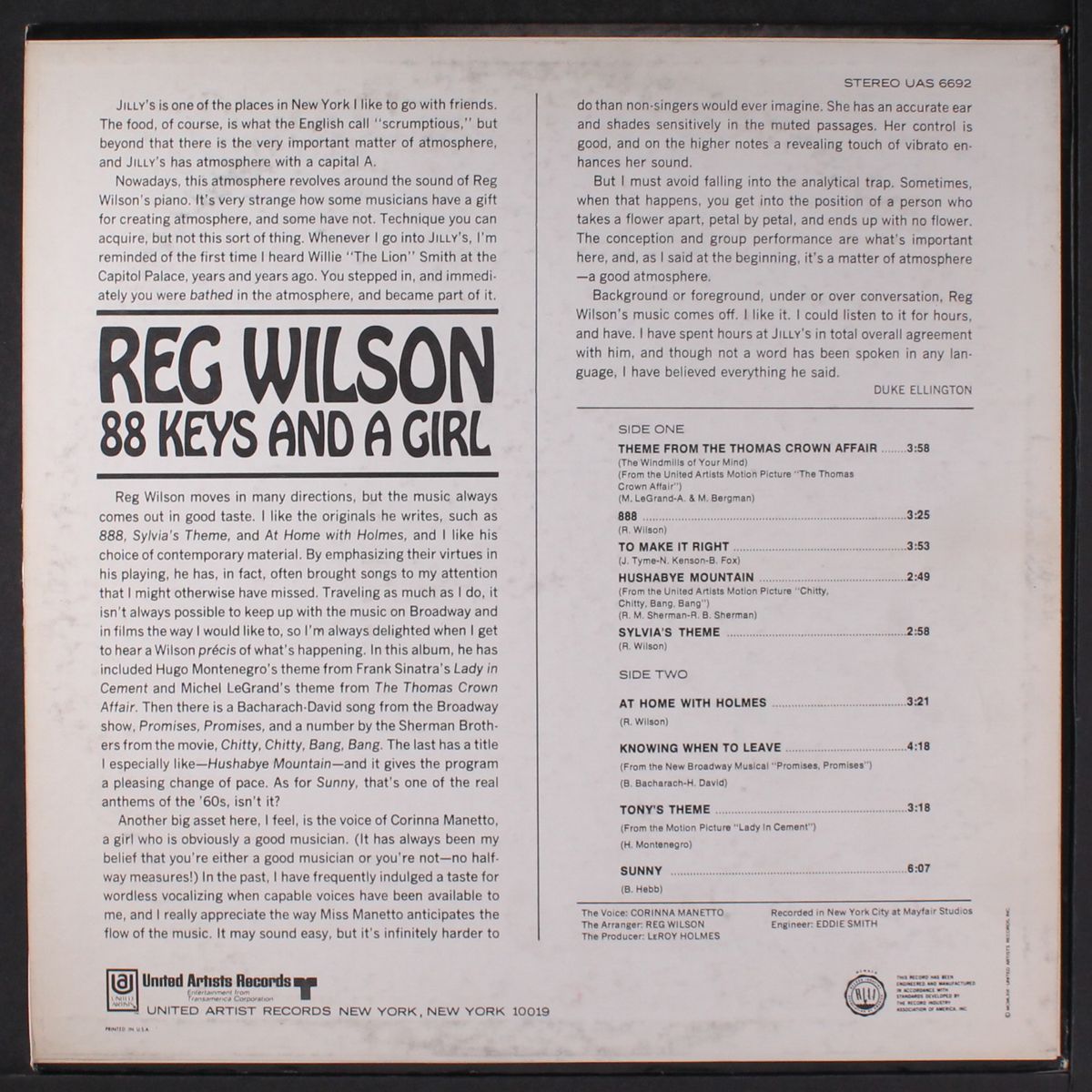 88 keys and a girl by REG WILSON