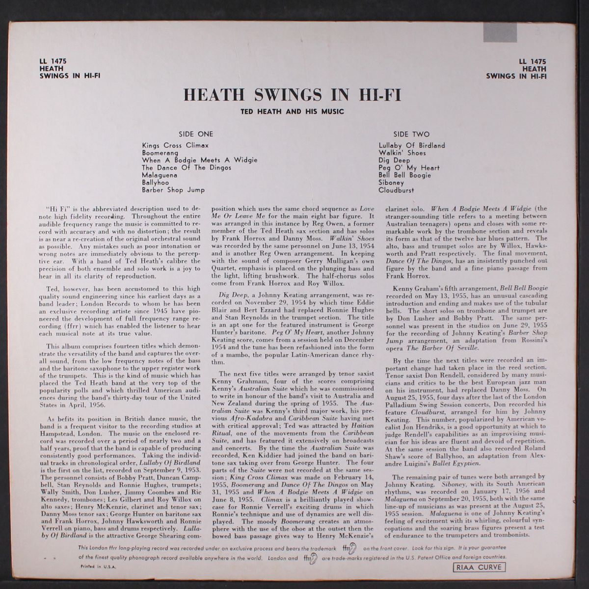 swings in hi-fi by TED HEATH