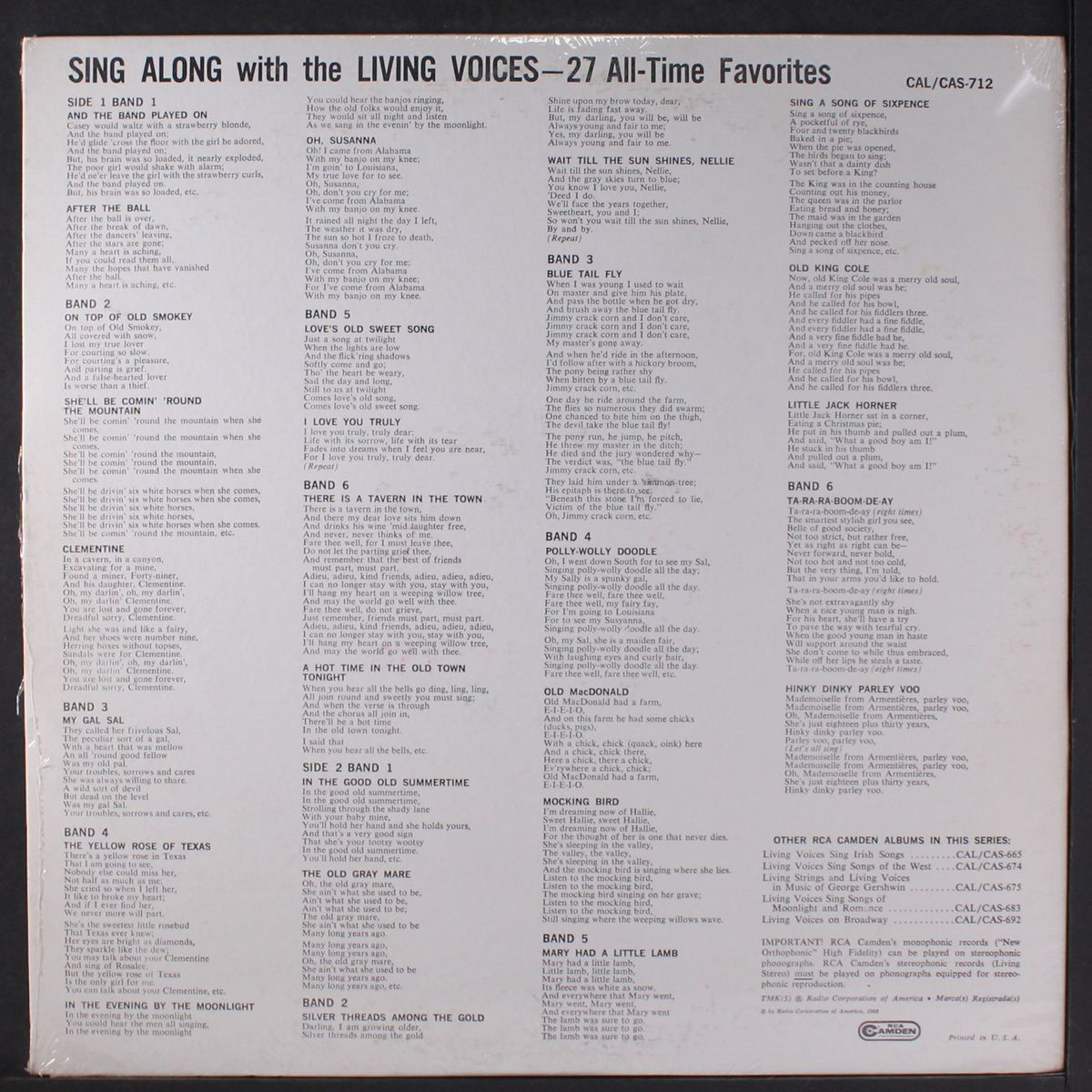sing along by LIVING VOICES
