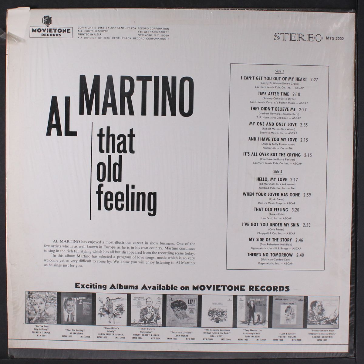 that old feeling by AL MARTINO