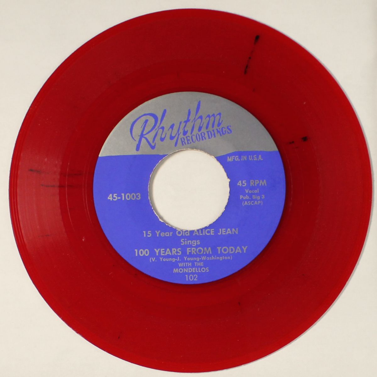 100 years from today / come back home by ALICE JEAN & MONDELLOS