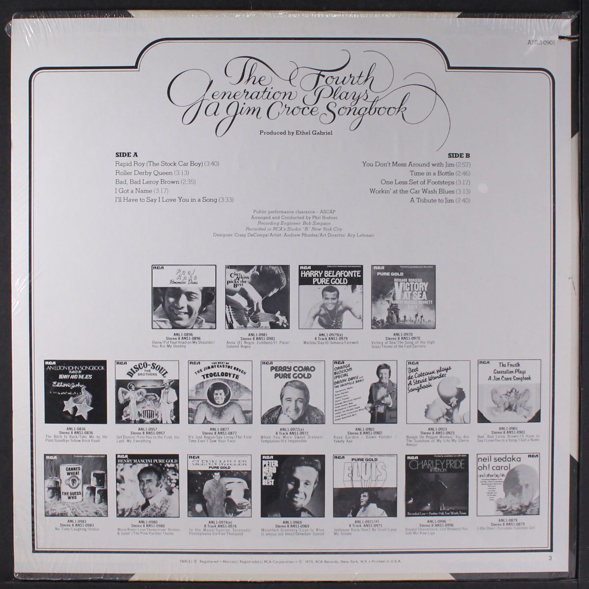 the fourth generation plays a jim croce songbook by FOURTH GENERATION