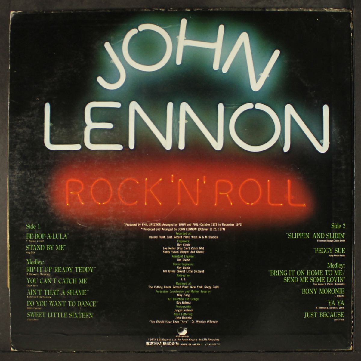 rock 'n' roll by JOHN LENNON