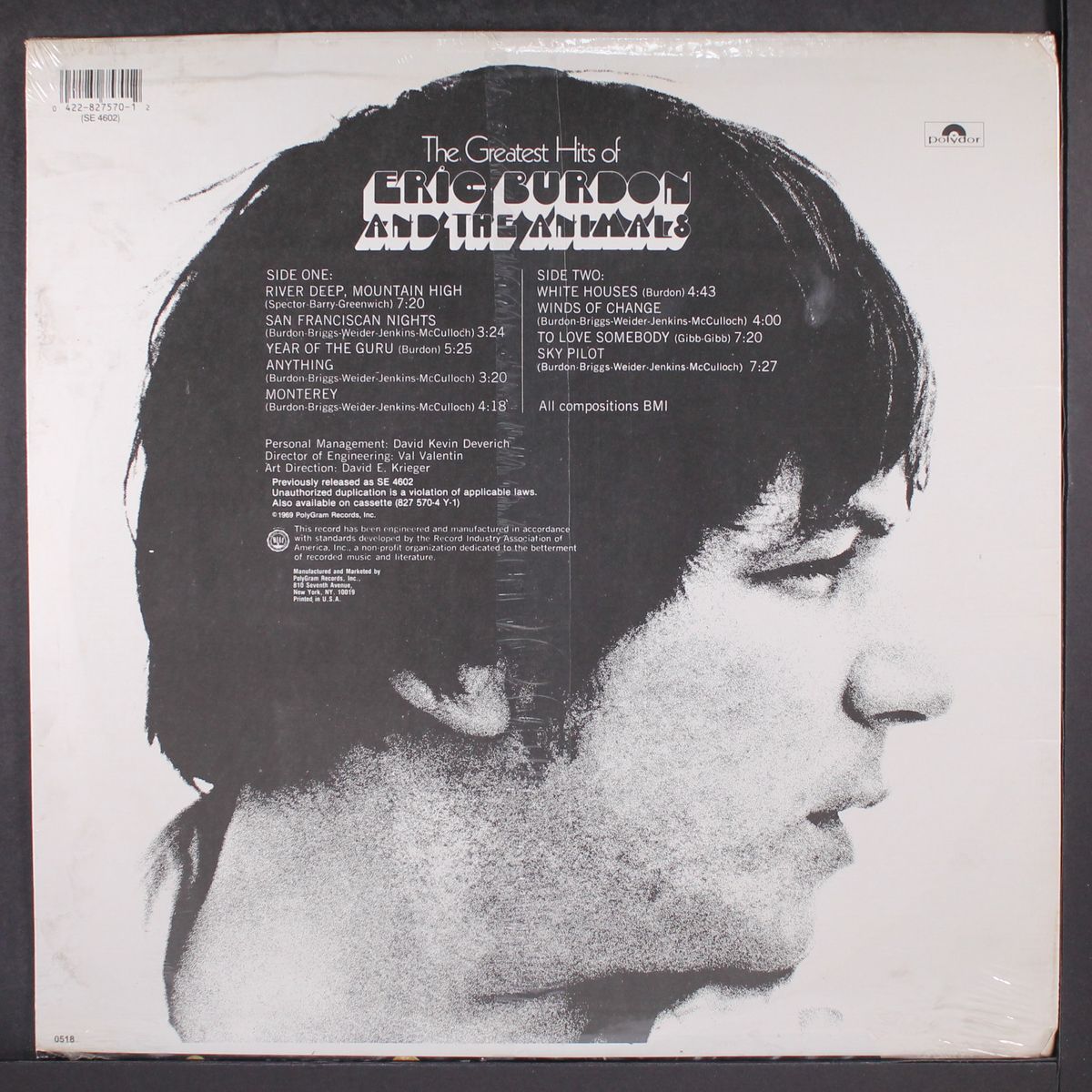 the greatest hits of by ERIC BURDON & ANIMALS