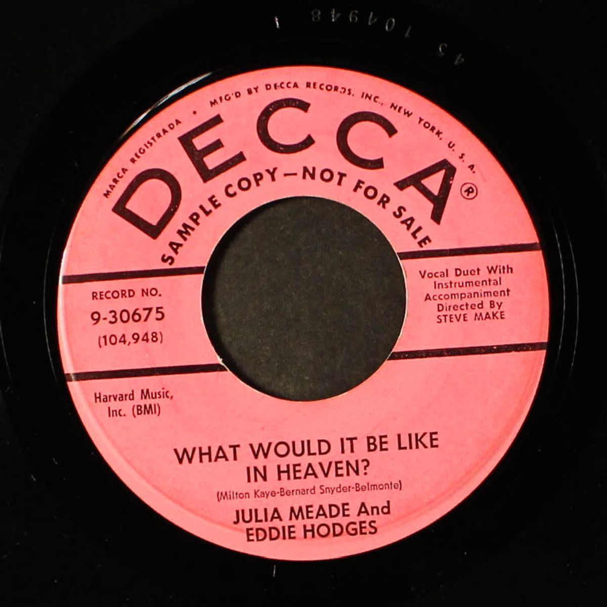 what would it be like in heaven by JULIA MEADE & EDDIE HODGES
