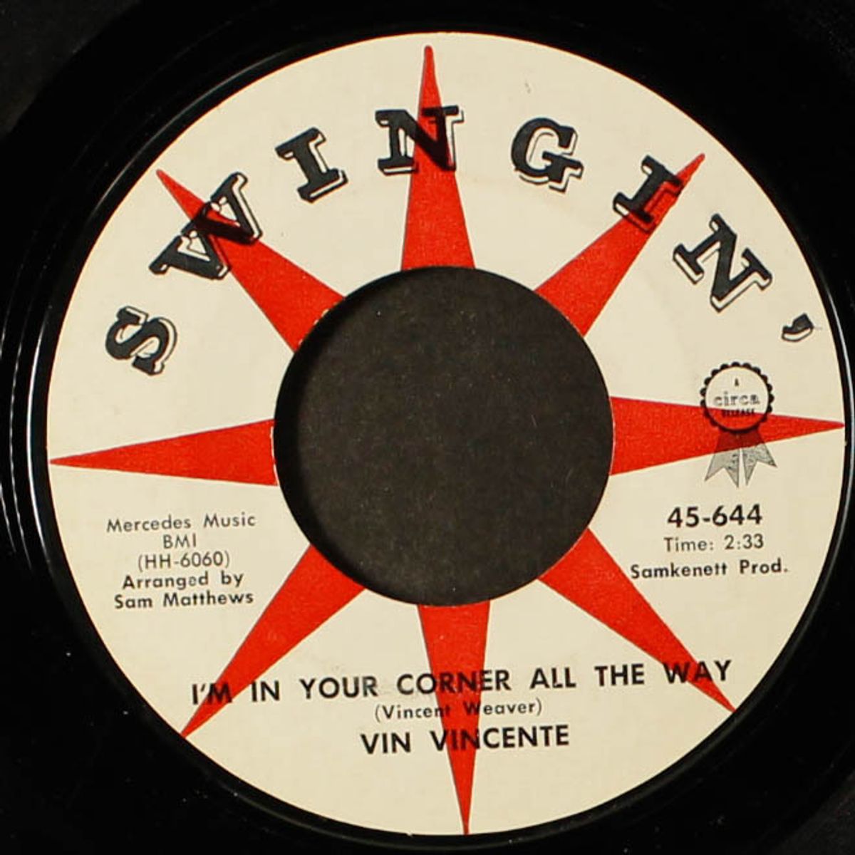 i'm in your corner all the way / little cutie by VIN VINCENTE & GROUP
