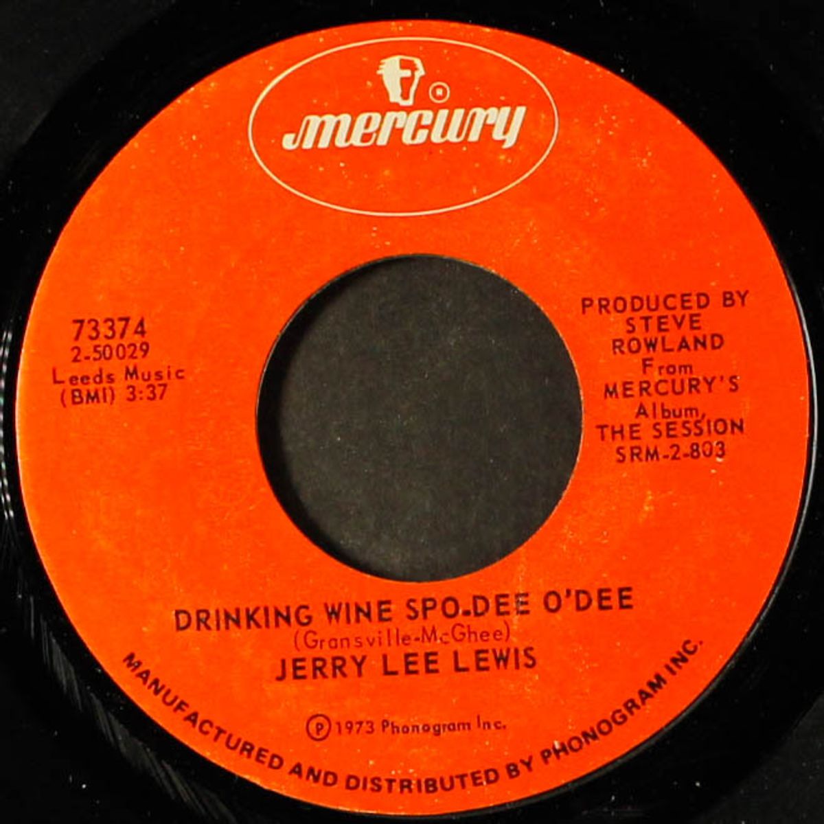 drinking wine spo-dee o'dee by JERRY LEE LEWIS
