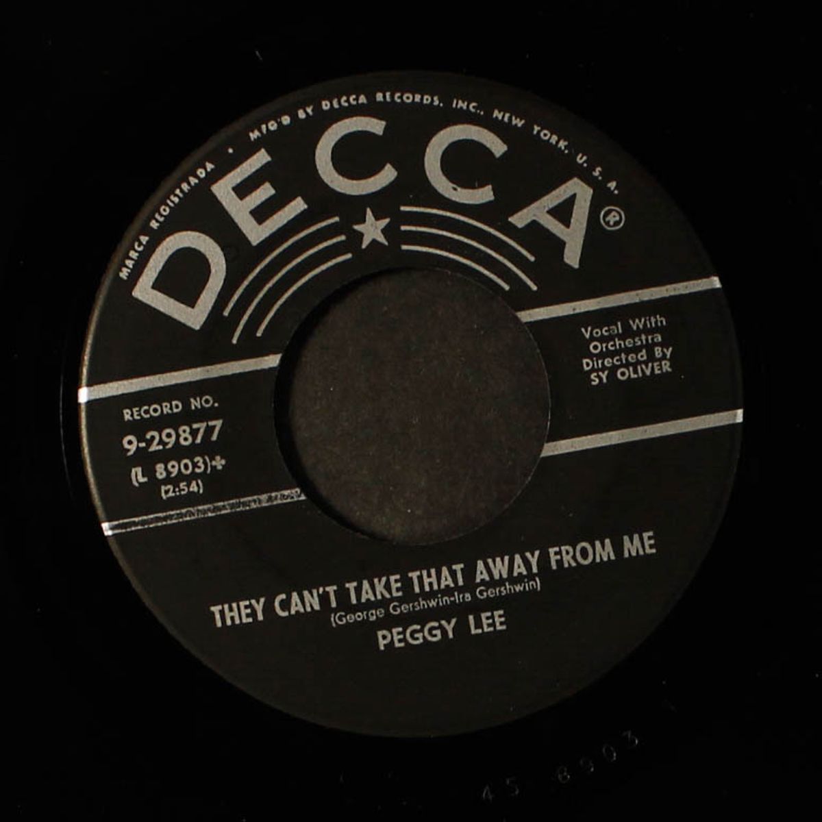 they can't take that away frome me by PEGGY LEE