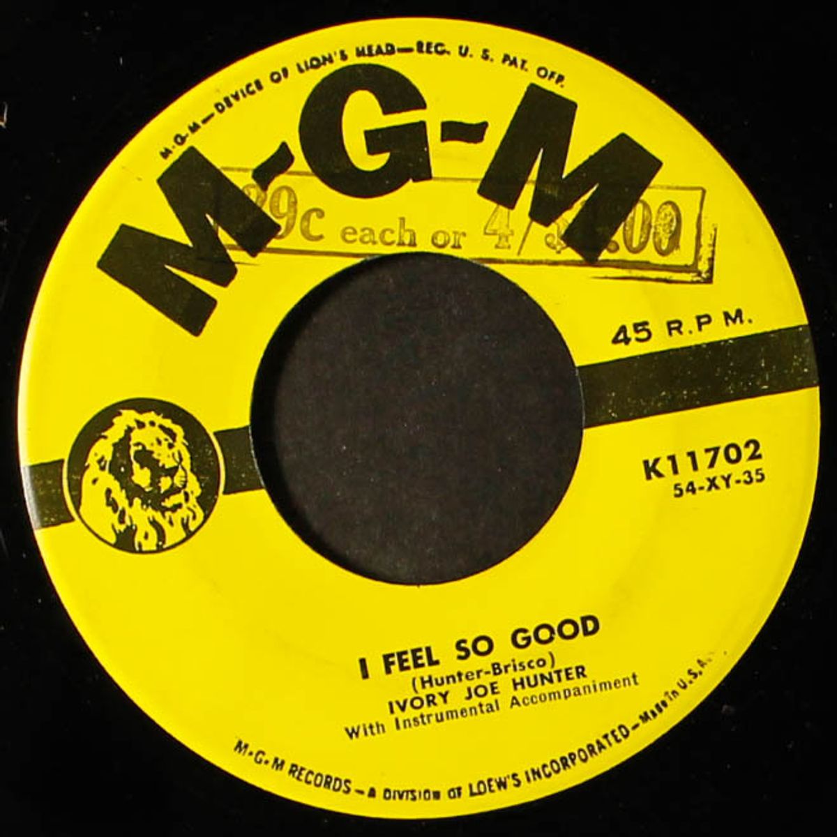 i feel so good / i have a secret by IVORY JOE HUNTER
