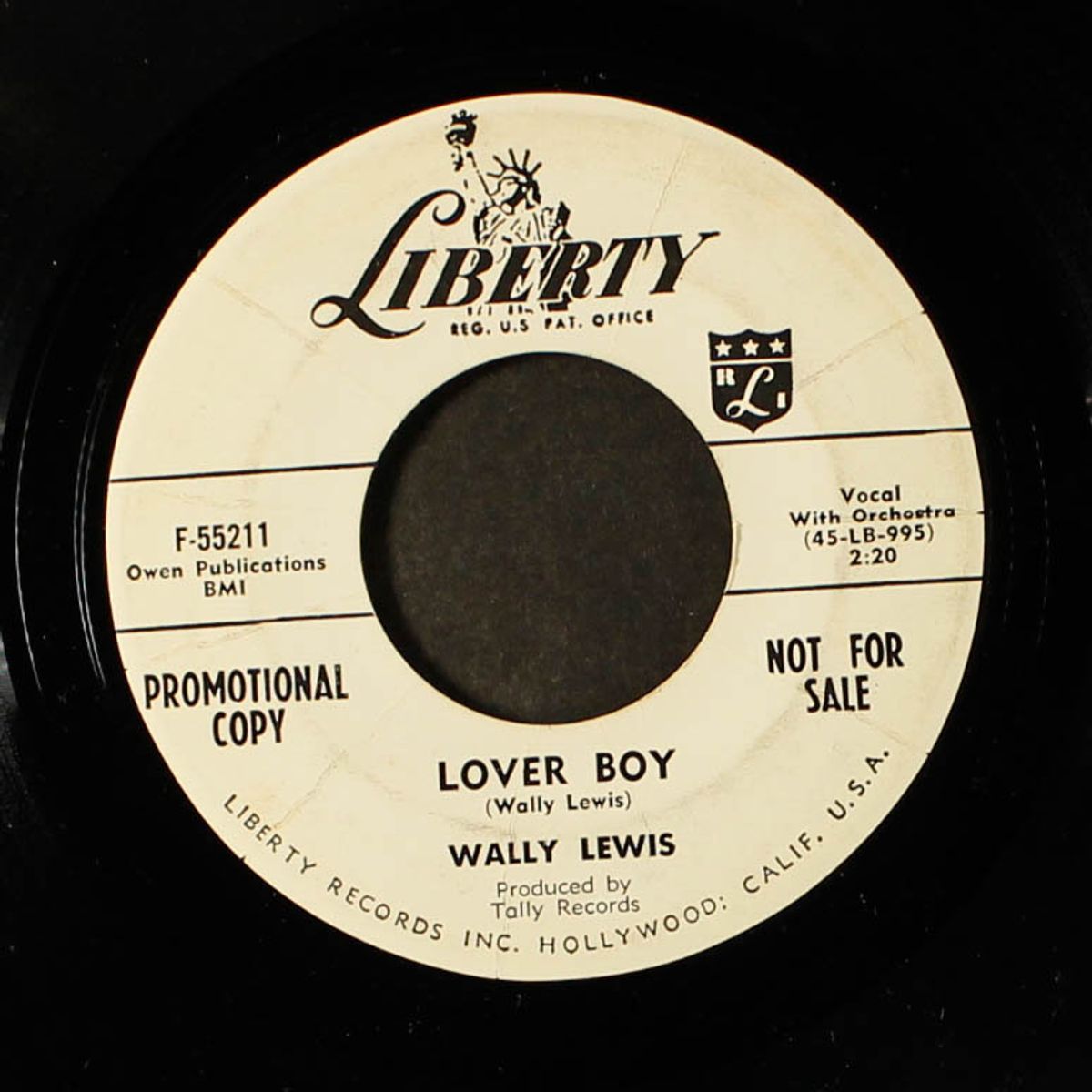 lover boy / my baby walks all over me by WALLY LEWIS