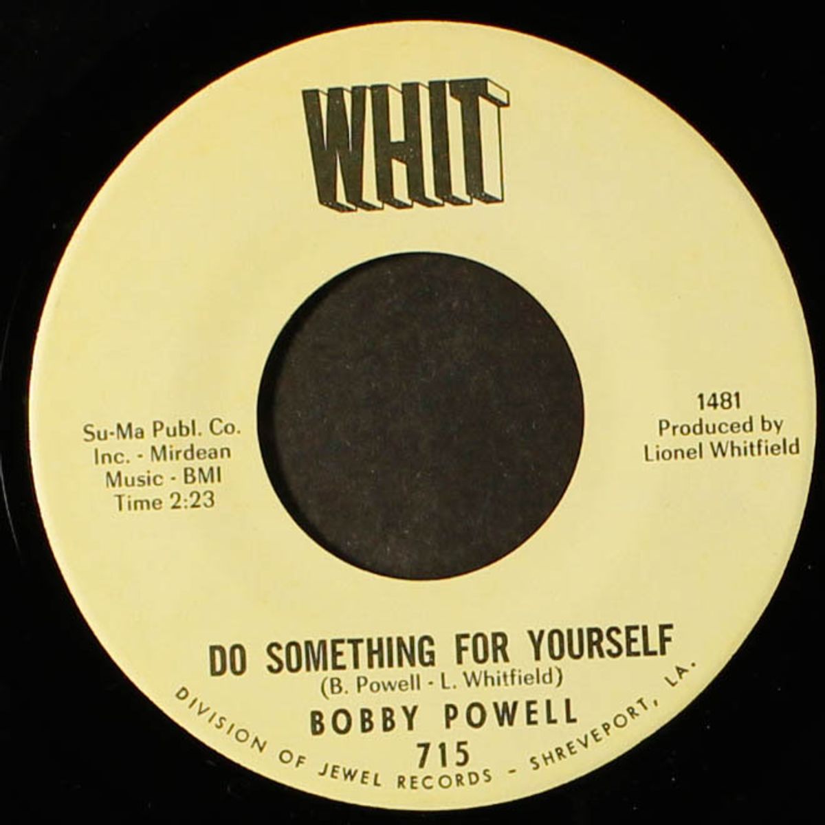 it's getting late in the evening / do something for yourself by BOBBY POWELL