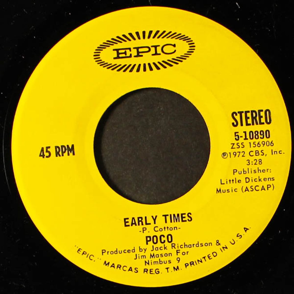 good feeling to know / early times by POCO