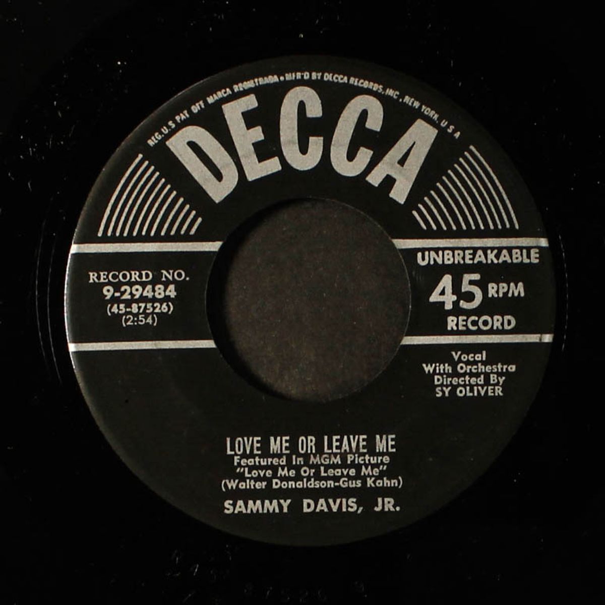 something's gotta give / love me or leave me by SAMMY DAVIS, JR.
