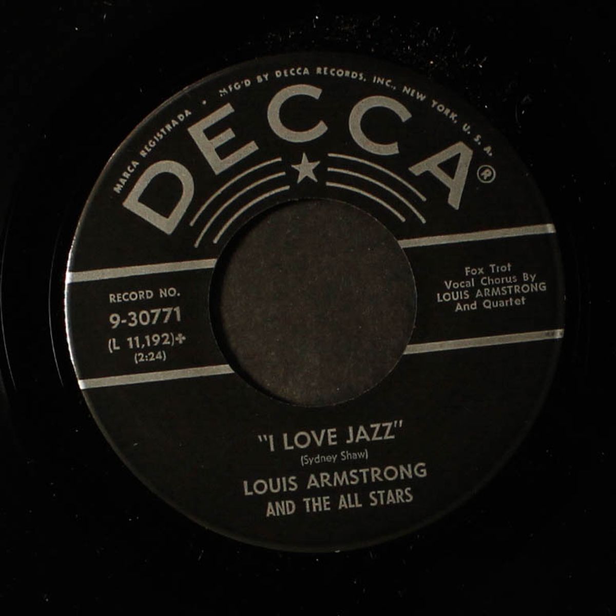 i love jazz / the mardi gras march by LOUIS ARMSTRONG