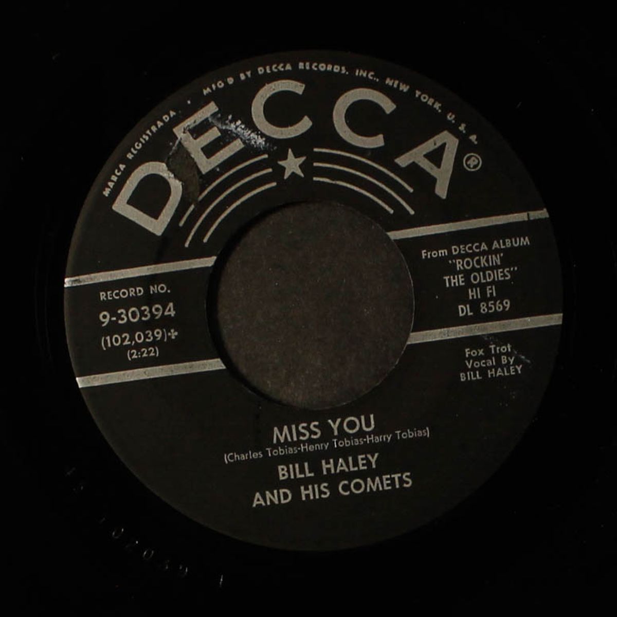 the dipsy doodle / miss you by BILL HALEY