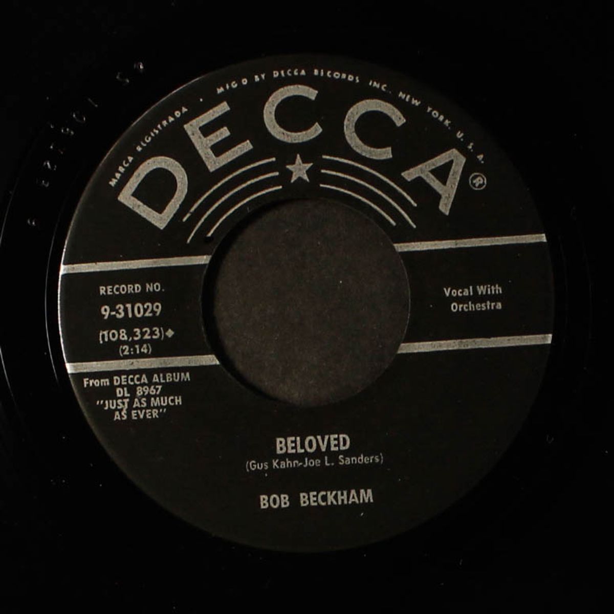 crazy arms / beloved by BOB BECKHAM