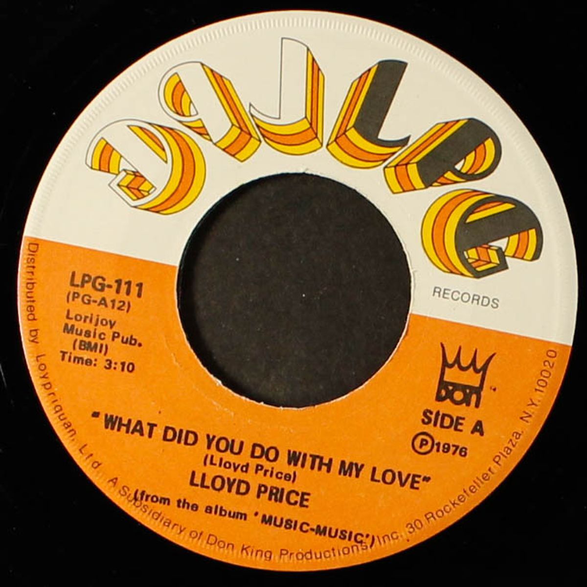 love music / what did you do with my love by LLOYD PRICE