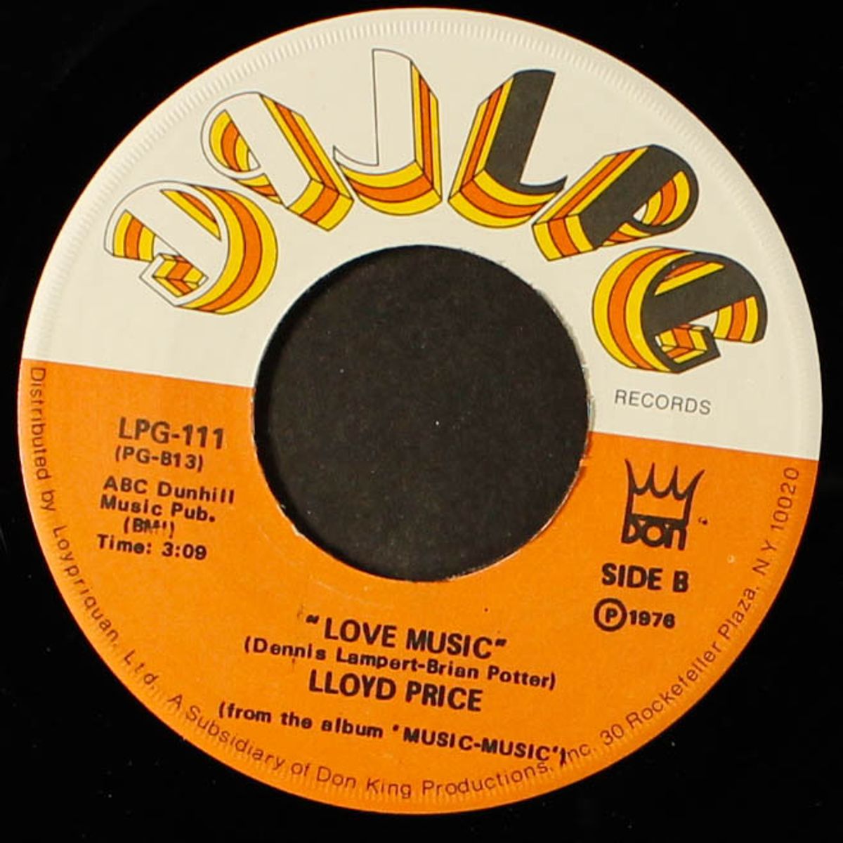love music / what did you do with my love by LLOYD PRICE