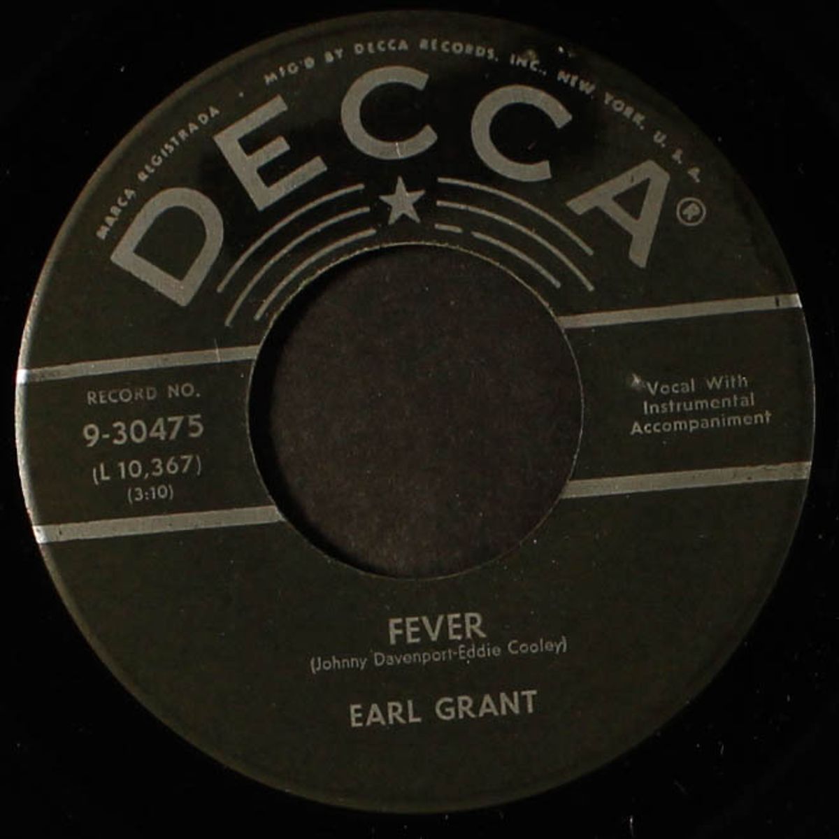 fever / malaguena by EARL GRANT