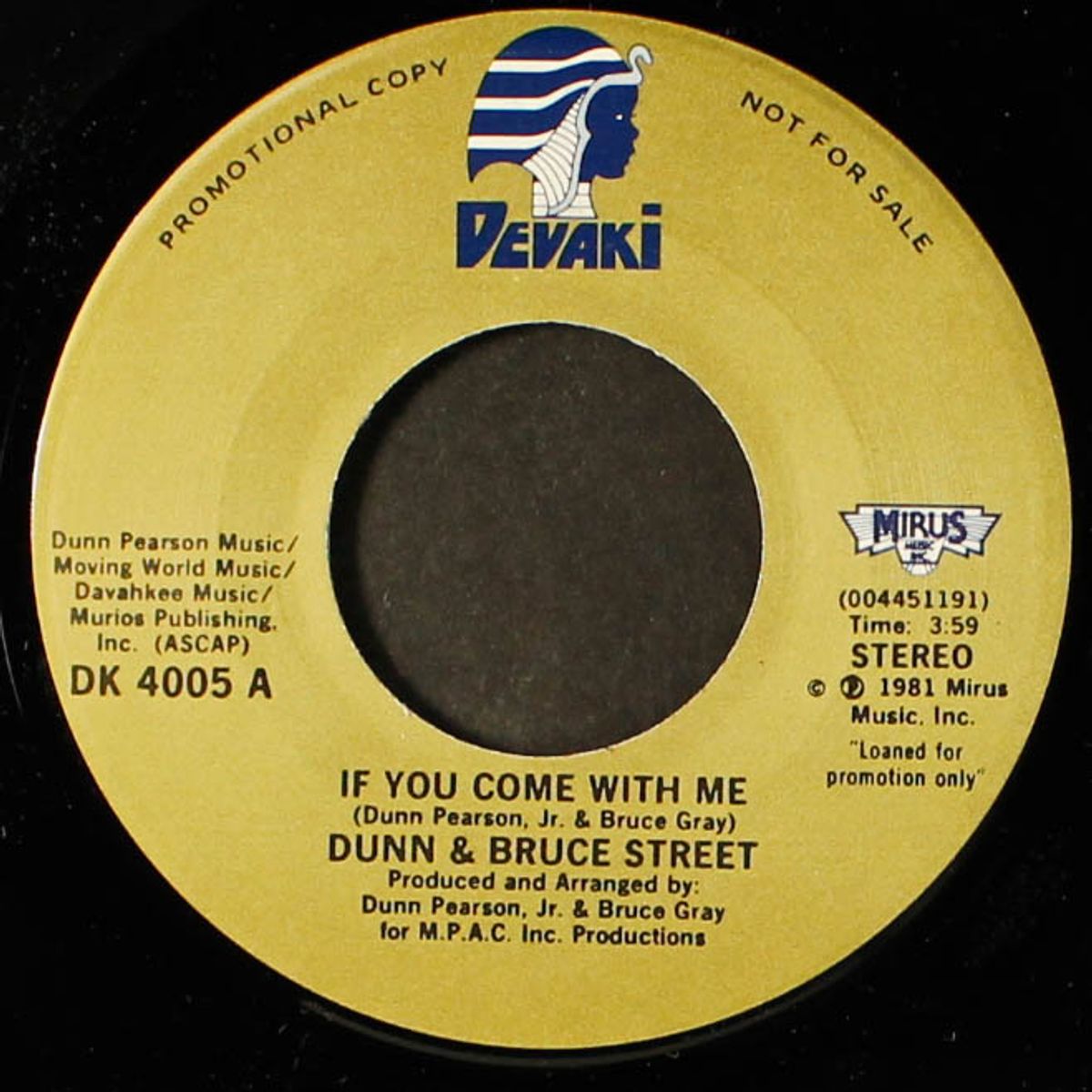 the moment of truth / if you come with me by DUNN & BRUCE STREET