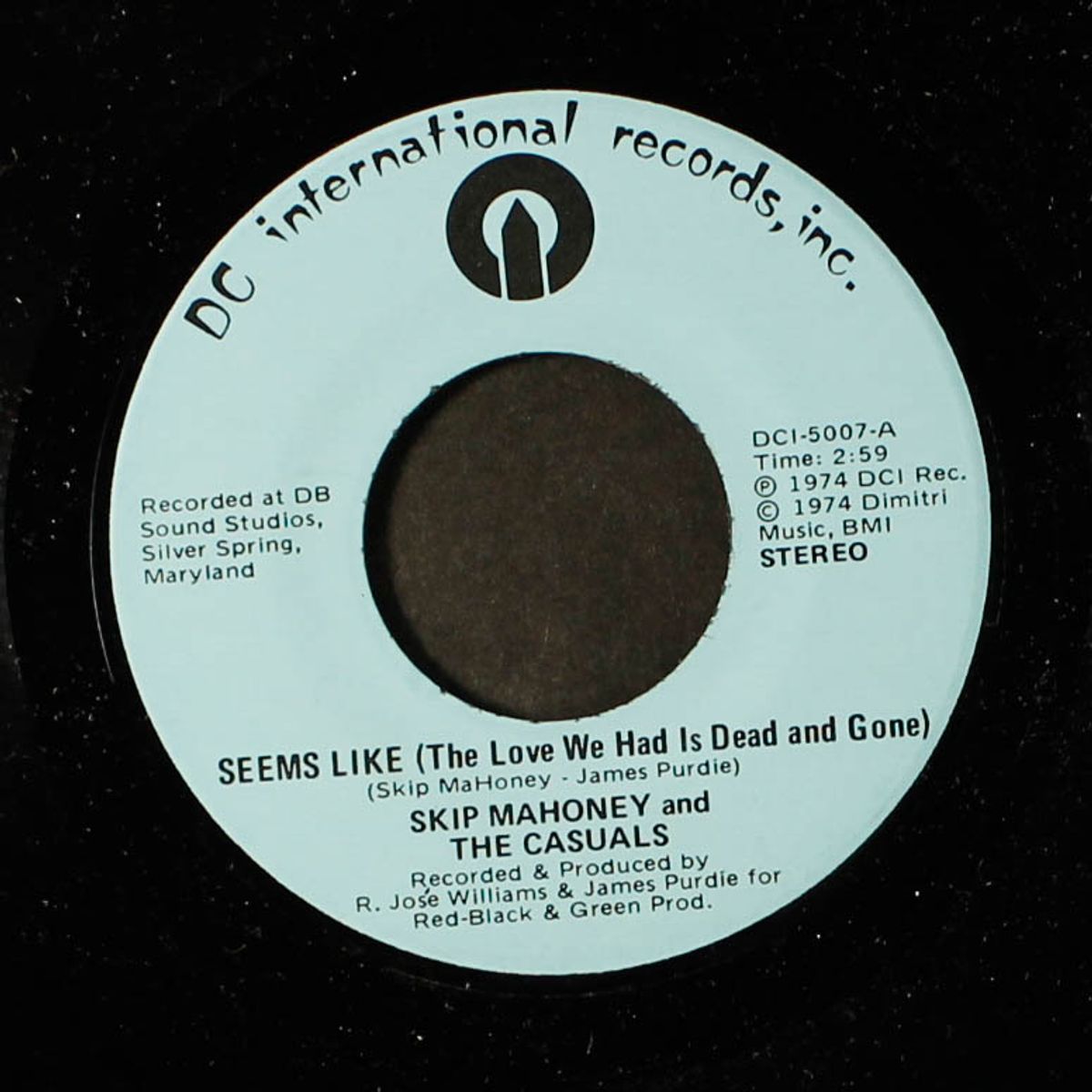 town called no-where / seems like by SKIP MAHONEY & THE CASUALS