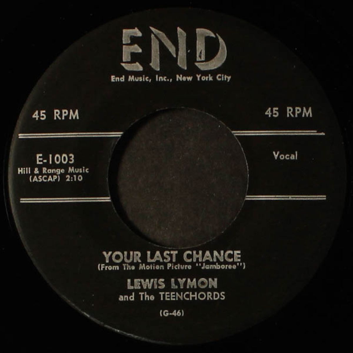 too young / your last chance by LEWIS LYMON & TEENCHORDS
