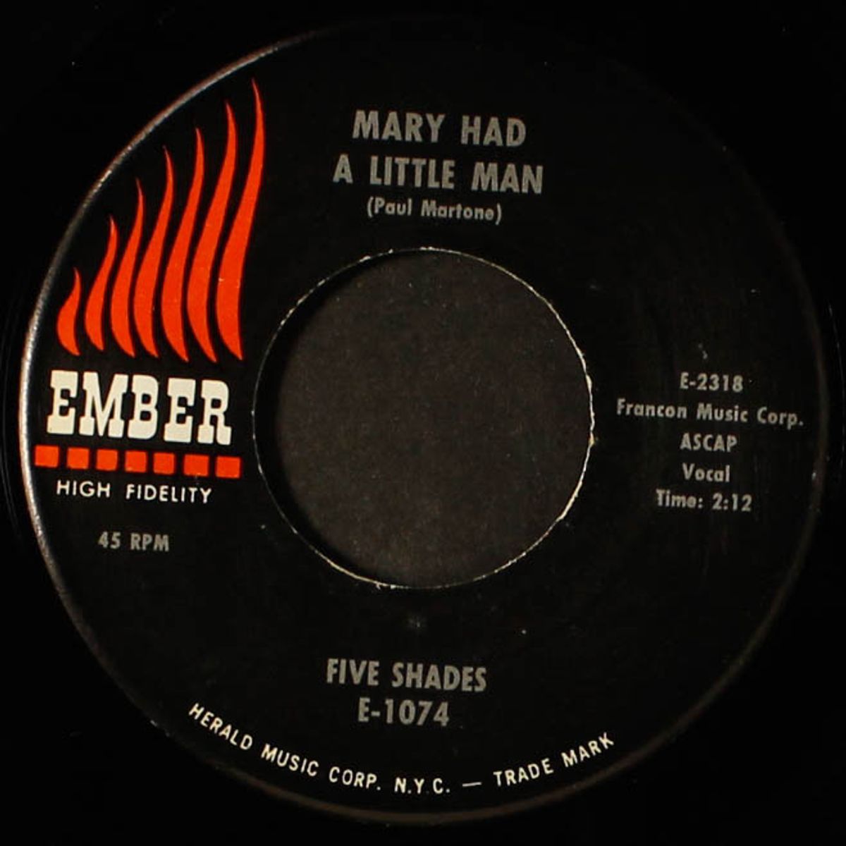 lonely boy / mary had a little lamb by FIVE SHADES