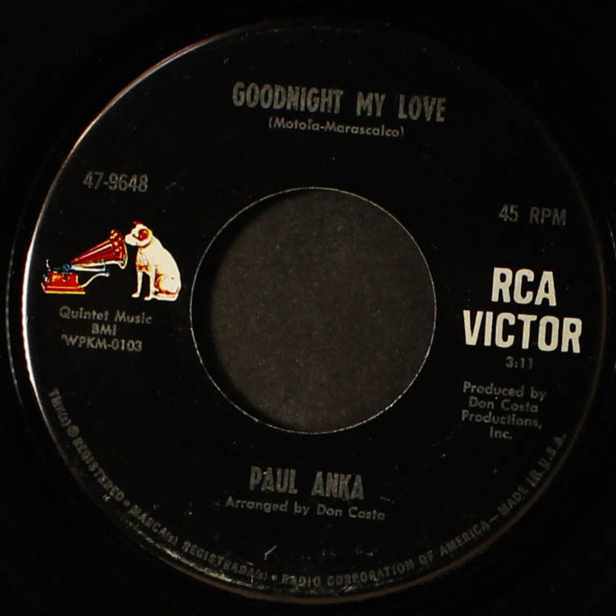 this crazy world / goodnight my love by PAUL ANKA