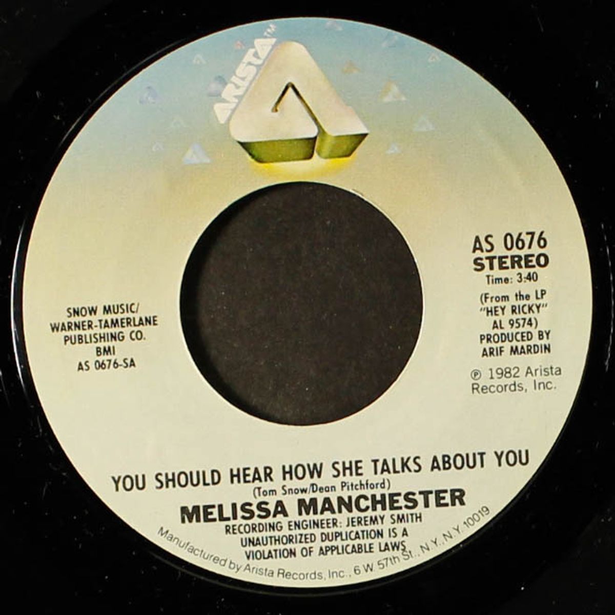 you should hear how she talks about you by MELISSA MANCHESTER