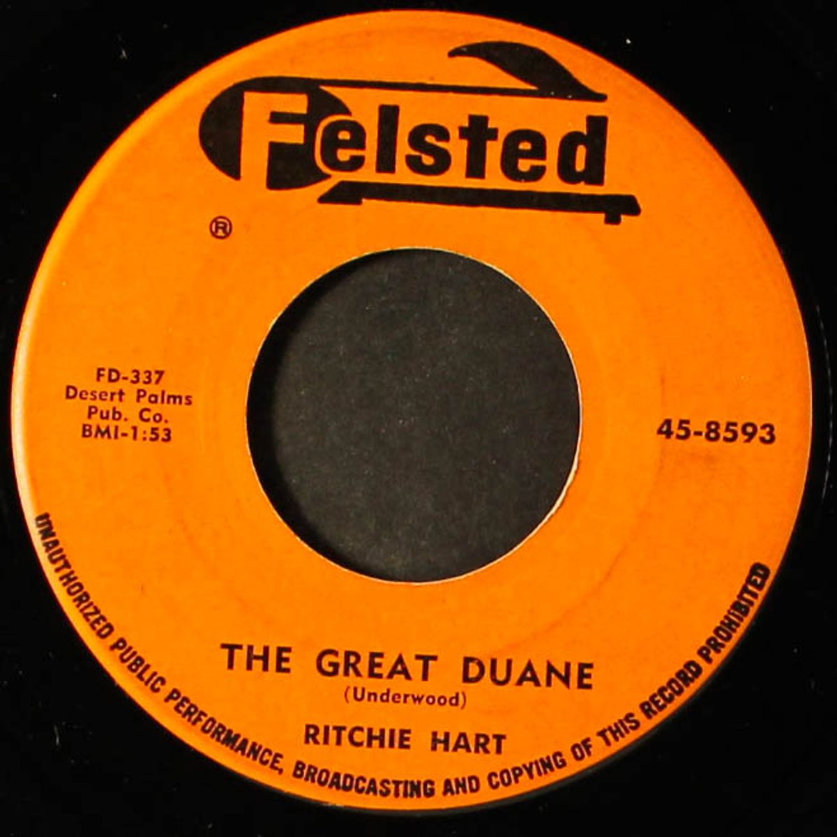 the great duane / i'm hypnotized by RITCHIE HART