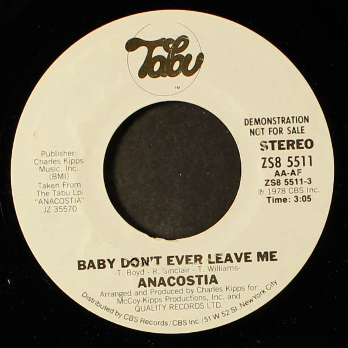 baby don't ever leave me / someone else's eyes by ANACOSTIA