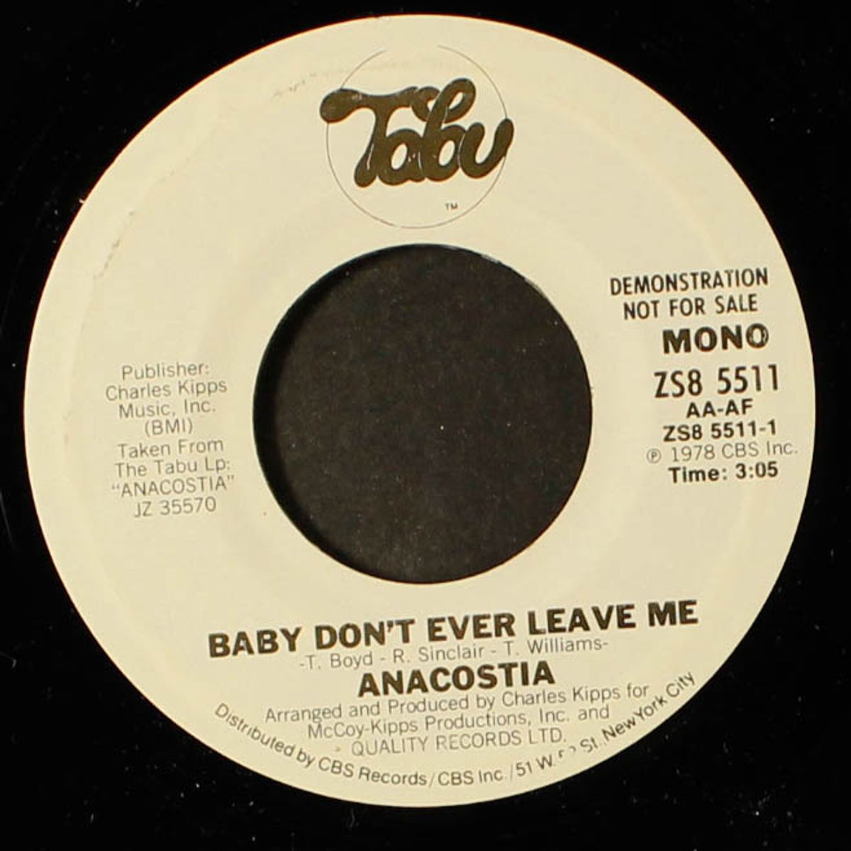 baby don't ever leave me / someone else's eyes by ANACOSTIA
