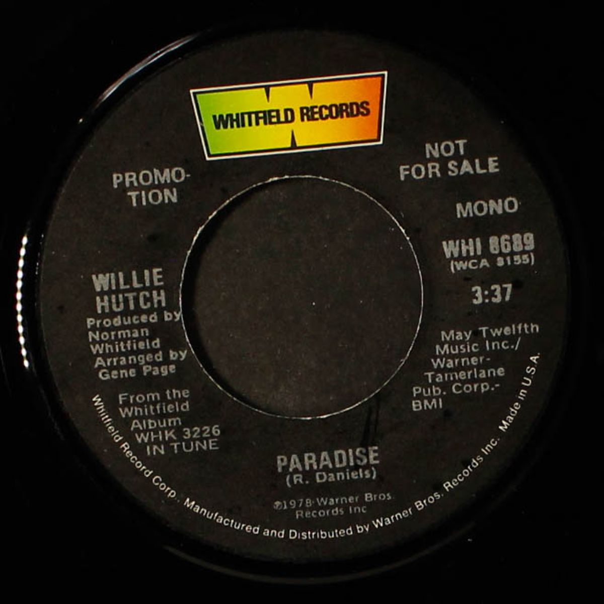 paradise / mono by WILLIE HUTCH