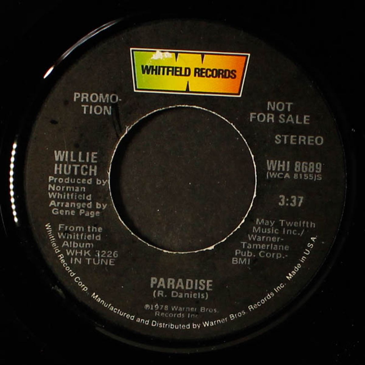paradise / mono by WILLIE HUTCH